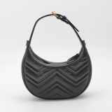 Gucci GG Marmont Half Moon Hobo Matelasse Leather Small — thumbnail 5