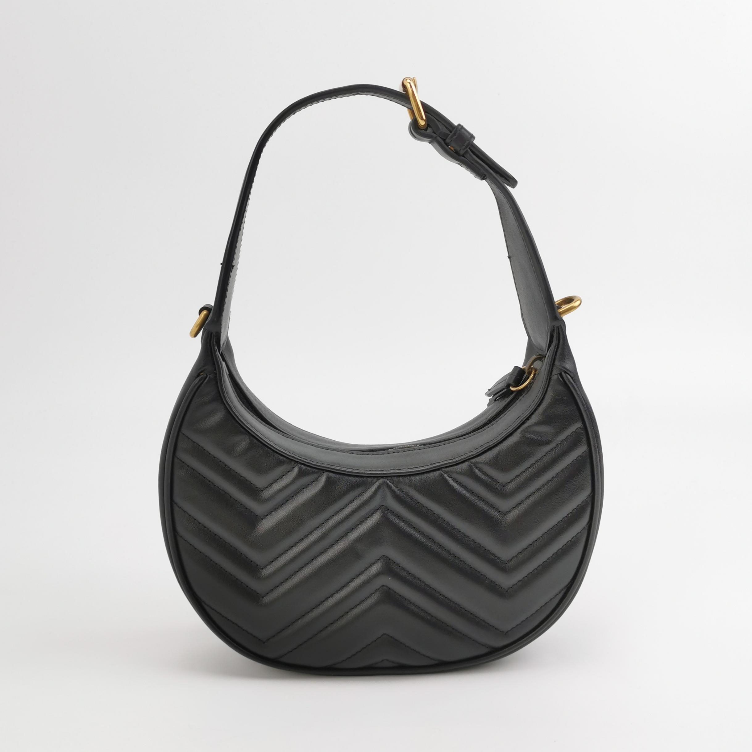 Gucci GG Marmont Half Moon Hobo Matelasse Leather Small — photo 5 of 20