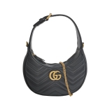 Gucci GG Marmont Half Moon Hobo Matelasse Leather Small — thumbnail 1