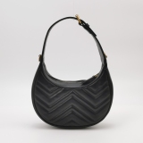 Gucci GG Marmont Half Moon Hobo Matelasse Leather Small — thumbnail 5