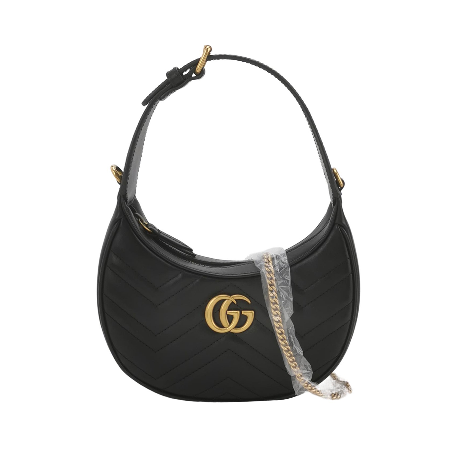 Gucci GG Marmont Half Moon Hobo Matelasse Leather Small — photo 1 of 11