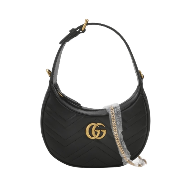 Gucci GG Marmont Half Moon Hobo Matelasse Leather Small — pre-owned, Vierlot