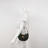 Gucci GG Marmont Half Moon Hobo Matelasse Leather Small — thumbnail 2