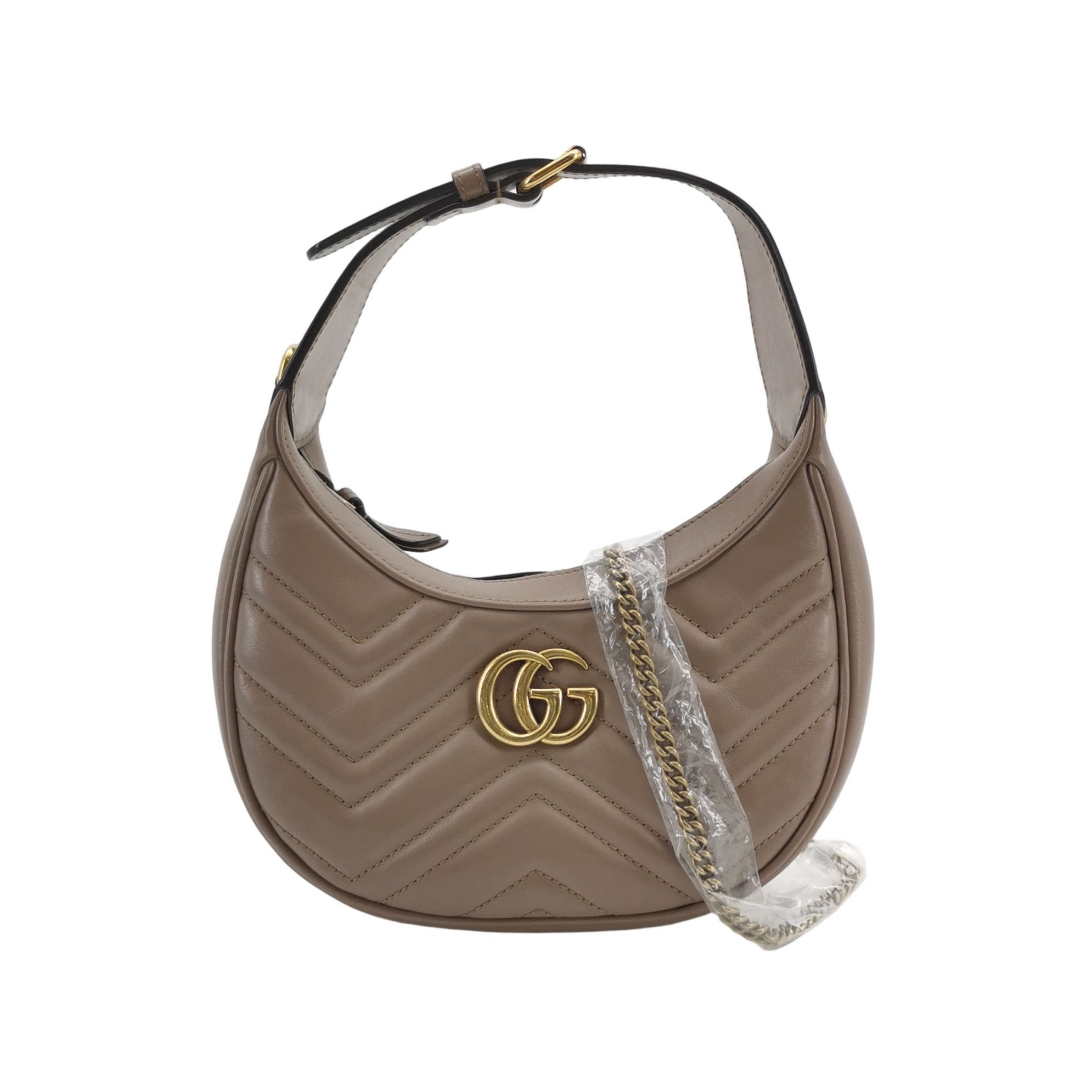Gucci GG Marmont Half Moon Hobo Matelasse Leather Small — photo 1 of 17