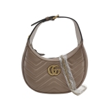 Gucci GG Marmont Half Moon Hobo Matelasse Leather Small — thumbnail 1