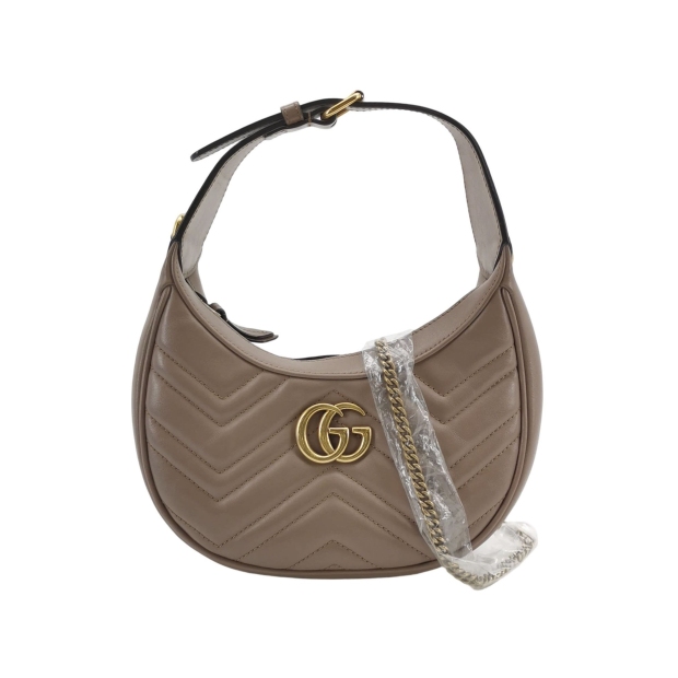 Gucci GG Marmont Half Moon Hobo Matelasse Leather Small — pre-owned, Vierlot