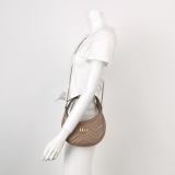 Gucci GG Marmont Half Moon Hobo Matelasse Leather Small — thumbnail 2