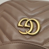 Gucci GG Marmont Half Moon Hobo Matelasse Leather Small — thumbnail 9