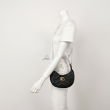Gucci GG Marmont Half Moon Hobo Matelasse Leather Small — thumbnail 2