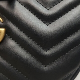 Gucci GG Marmont Half Moon Hobo Matelasse Leather Small — thumbnail 11