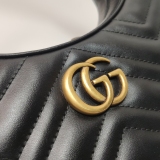 Gucci GG Marmont Half Moon Hobo Matelasse Leather Small — thumbnail 12