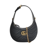 Gucci GG Marmont Half Moon Hobo Matelasse Leather Small — thumbnail 1