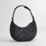 Gucci GG Marmont Half Moon Hobo Matelasse Leather Small — thumbnail 5