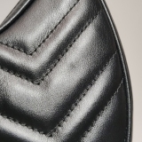 Gucci GG Marmont Half Moon Hobo Matelasse Leather Small — thumbnail 8