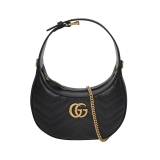 Gucci GG Marmont Half Moon Hobo Matelasse Leather Small — thumbnail 1