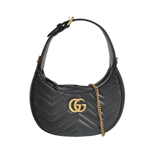 Gucci GG Marmont Half Moon Hobo Matelasse Leather Small — pre-owned, Vierlot