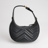 Gucci GG Marmont Half Moon Hobo Matelasse Leather Small — thumbnail 5