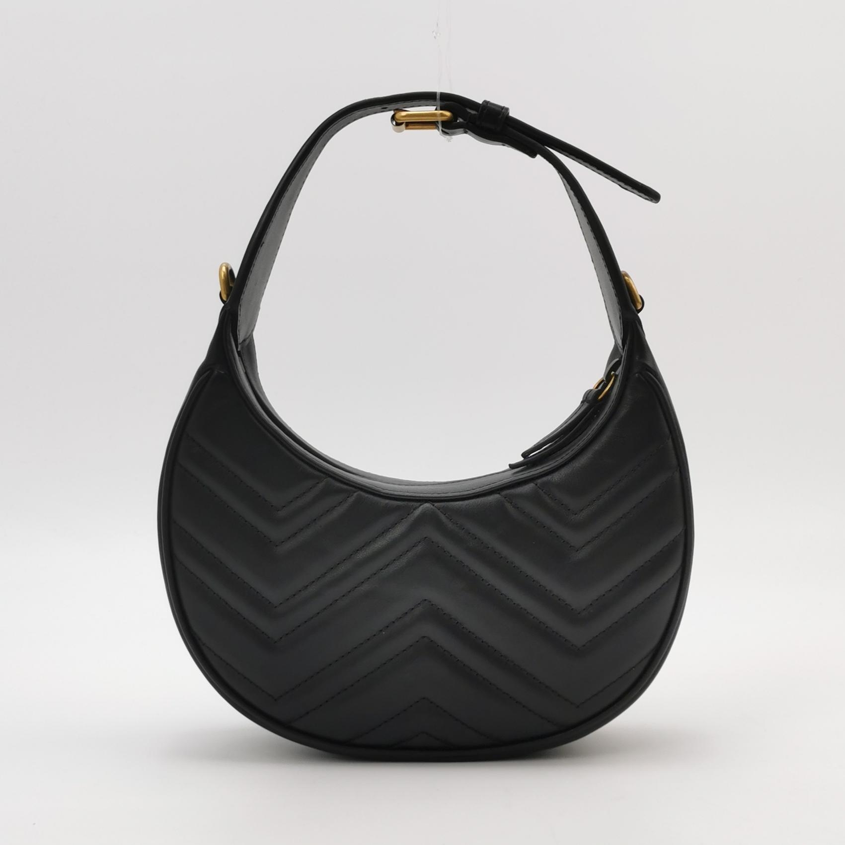 Gucci GG Marmont Half Moon Hobo Matelasse Leather Small — photo 5 of 10
