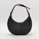 Gucci GG Marmont Half Moon Hobo Matelasse Leather Small — thumbnail 5