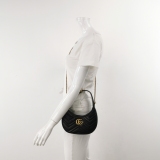Gucci GG Marmont Half Moon Hobo Matelasse Leather Small — thumbnail 2