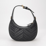 Gucci GG Marmont Half Moon Hobo Matelasse Leather Small — thumbnail 5