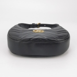 Gucci GG Marmont Half Moon Hobo Matelasse Leather Small — thumbnail 6