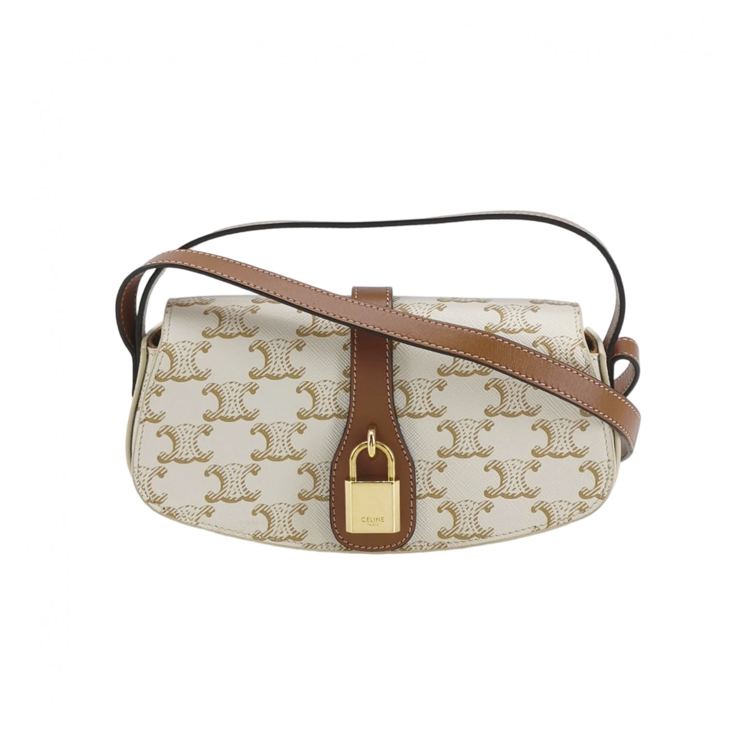 Celine Tabou Clutch with Strap Triomphe Coated Canvas — photo 1 of 16