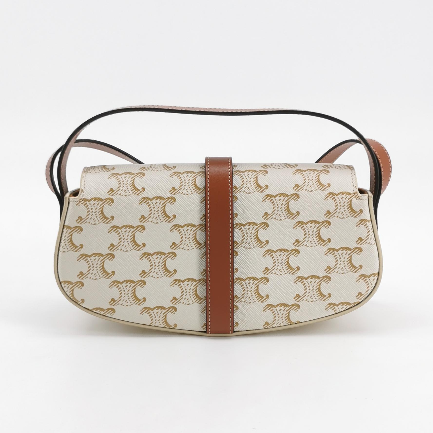 Celine Tabou Clutch with Strap Triomphe Coated Canvas — photo 5 of 16