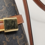 Celine Tabou Clutch with Strap Triomphe Coated Canvas — thumbnail 9