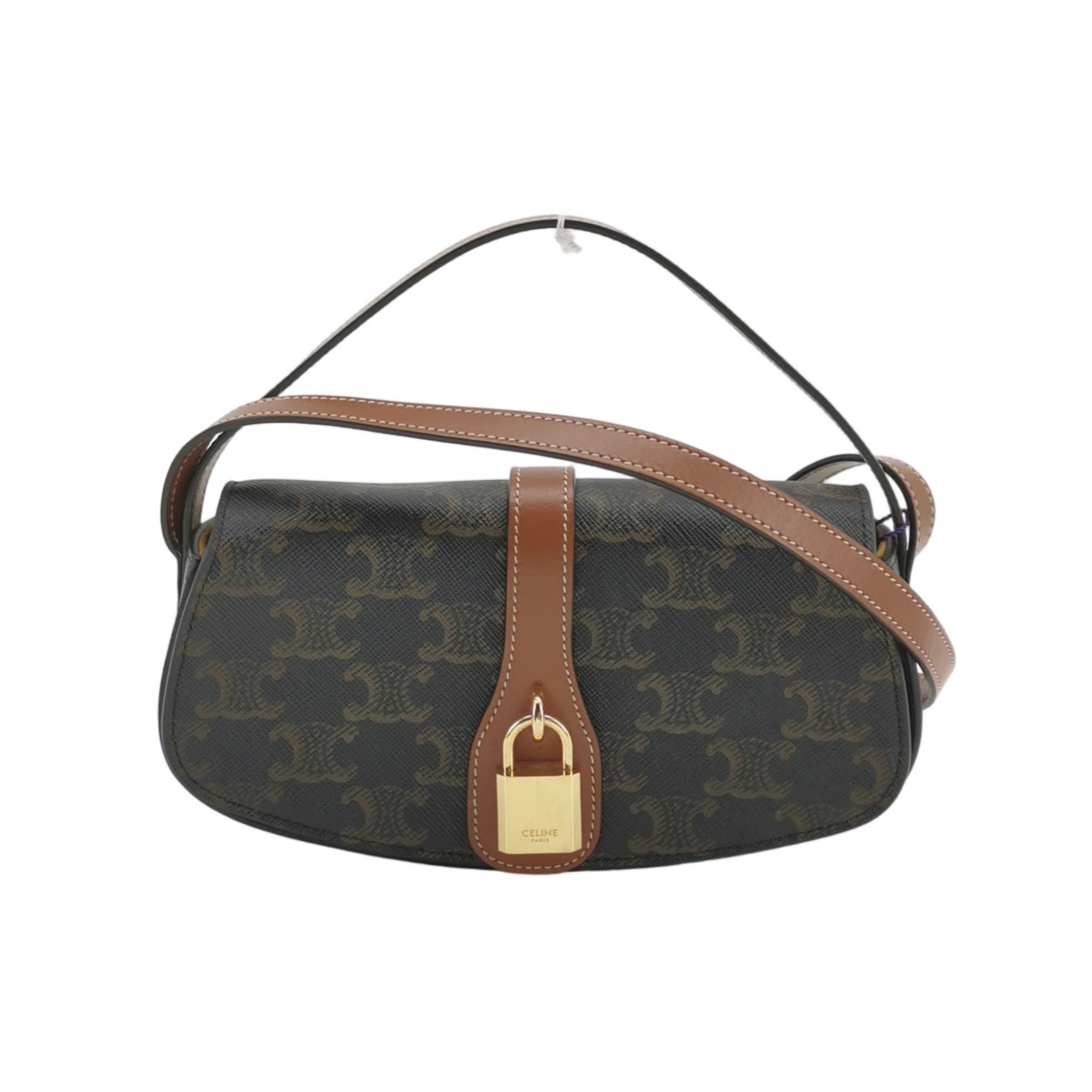 Celine Tabou Clutch with Strap Triomphe Coated Canvas — photo 1 of 13