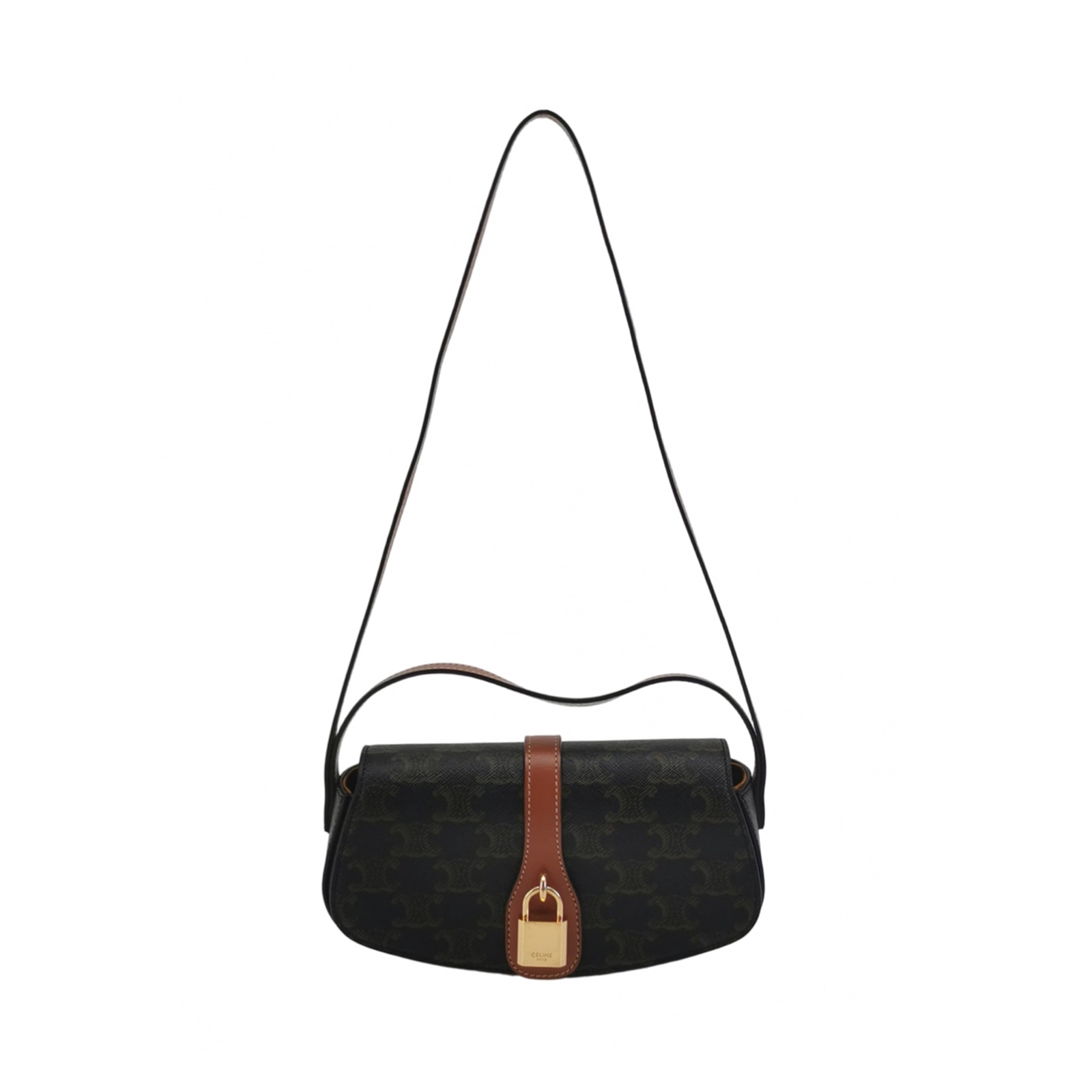 Celine Tabou Clutch with Strap Triomphe Coated Canvas — photo 1 of 13