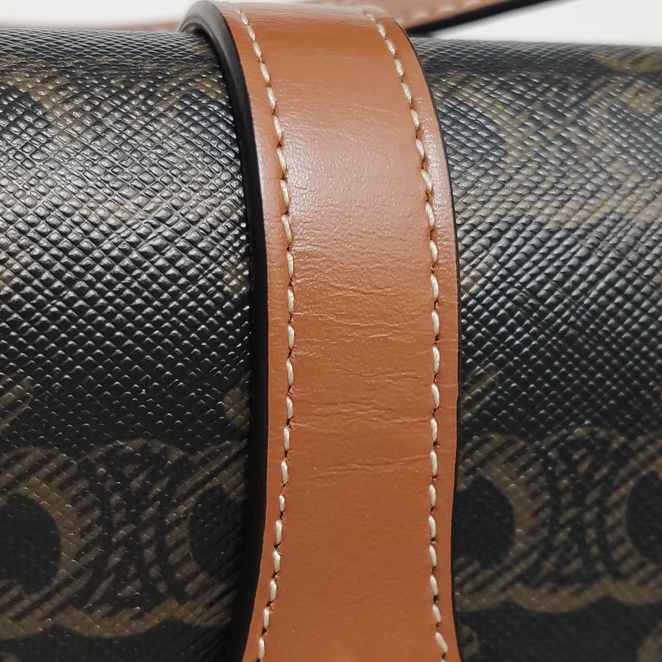Celine Tabou Clutch with Strap Triomphe Coated Canvas — photo 13 of 13
