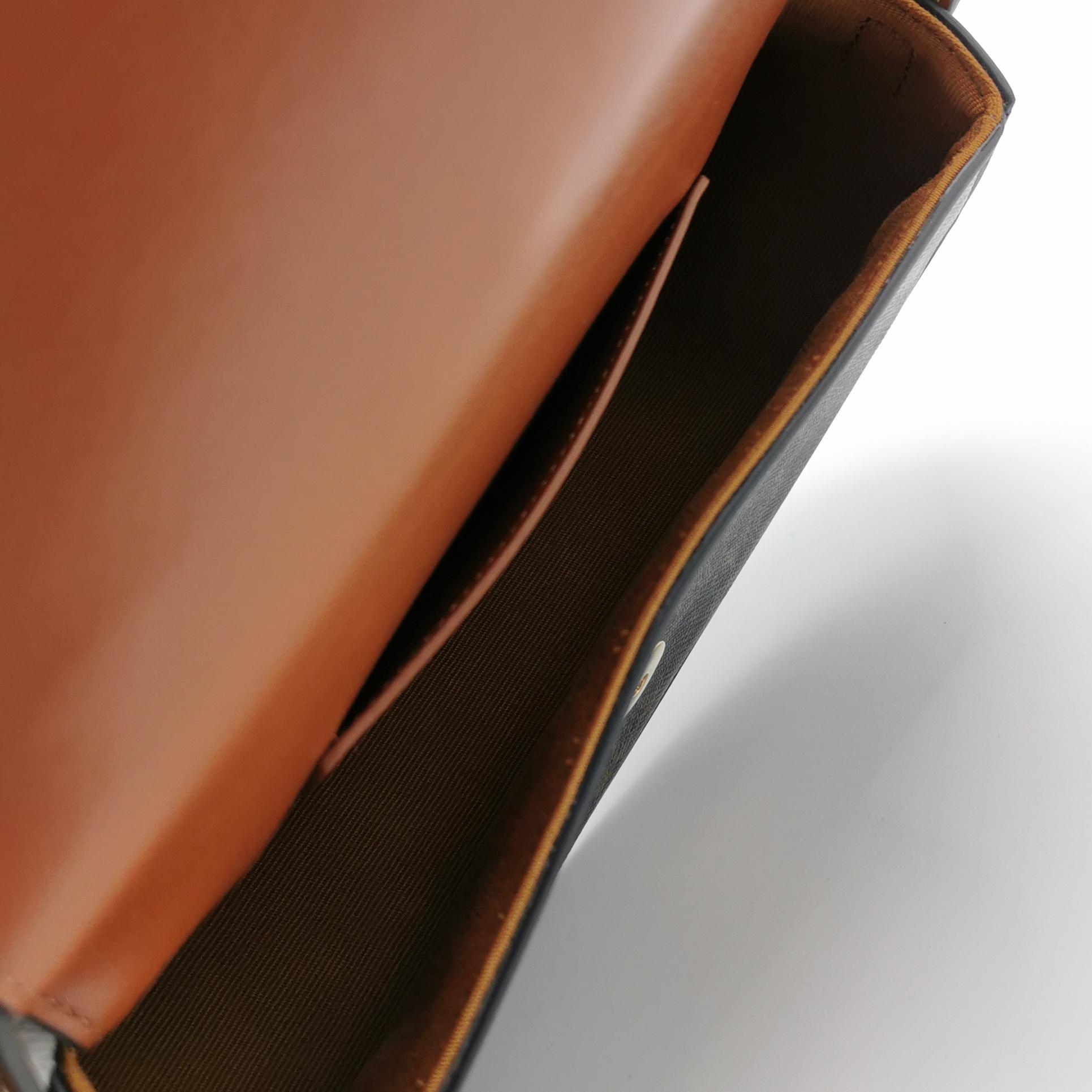 Celine Tabou Clutch with Strap Triomphe Coated Canvas — photo 7 of 16