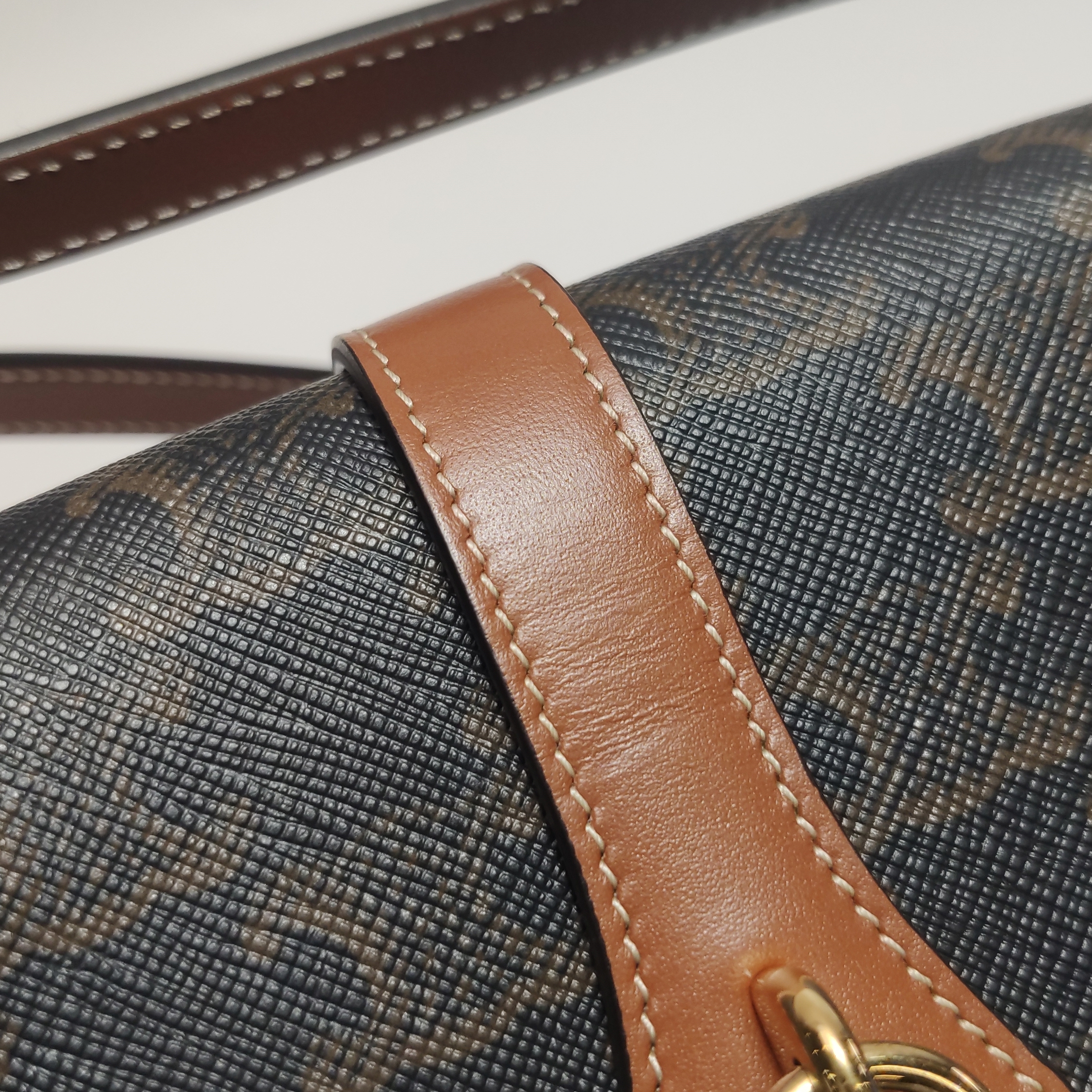 Celine Tabou Clutch with Strap Triomphe Coated Canvas — photo 11 of 16