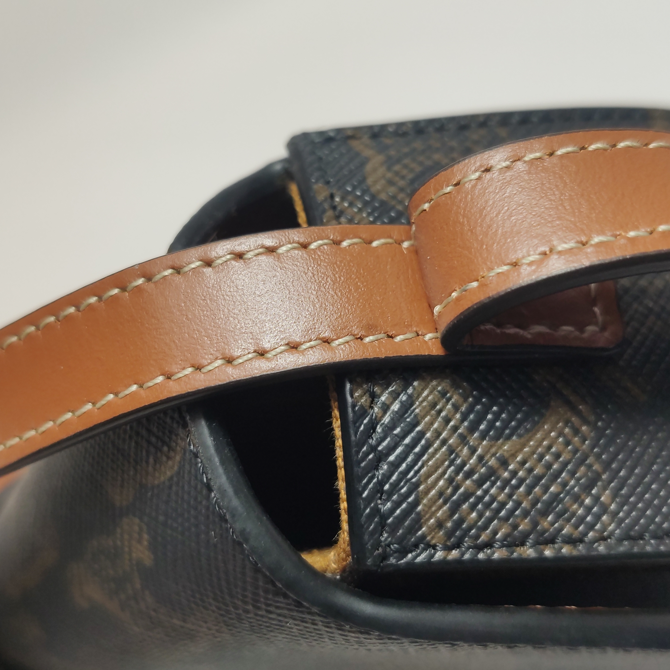 Celine Tabou Clutch with Strap Triomphe Coated Canvas — photo 12 of 16