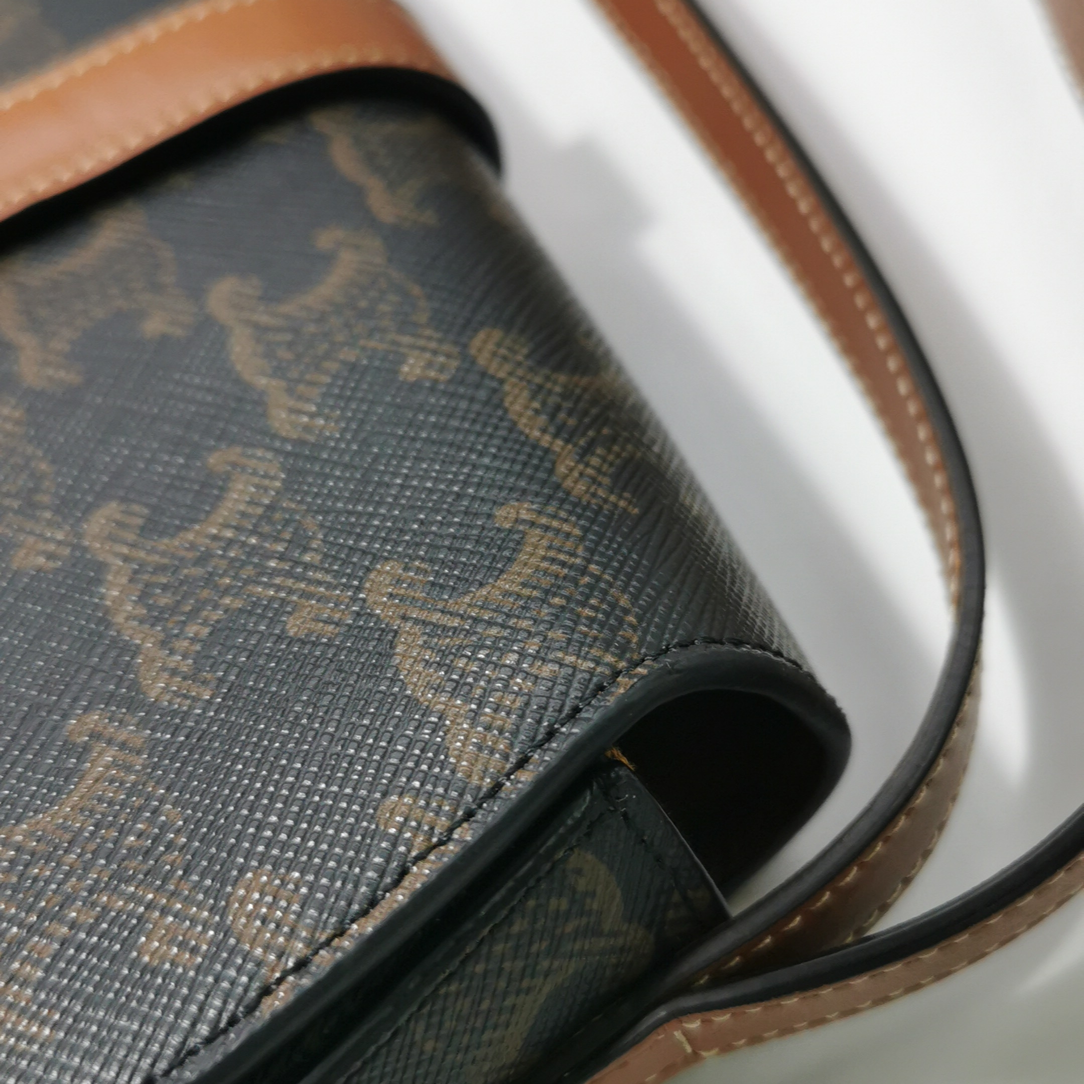 Celine Tabou Clutch with Strap Triomphe Coated Canvas — photo 8 of 16
