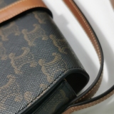 Celine Tabou Clutch with Strap Triomphe Coated Canvas — thumbnail 8