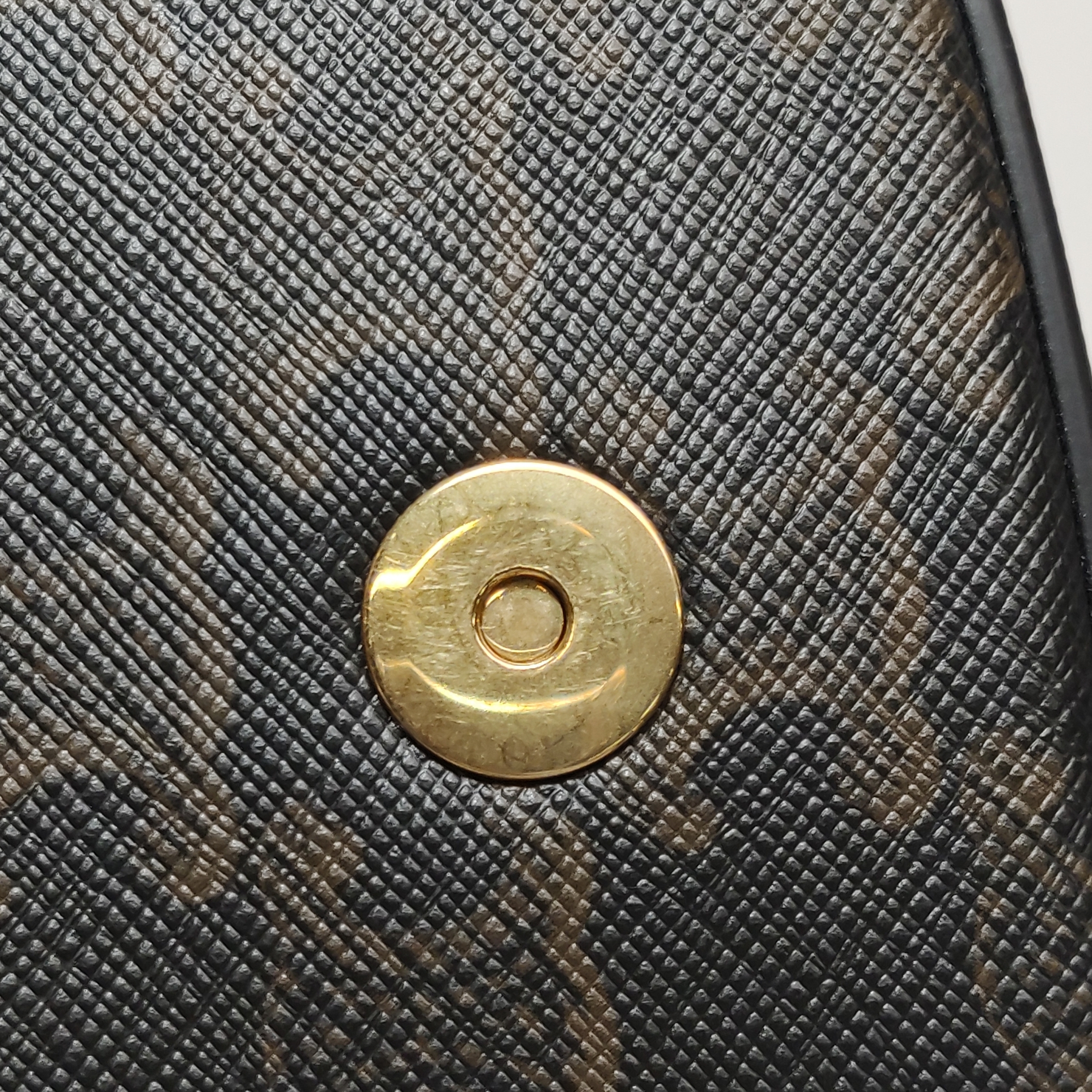 Celine Tabou Clutch with Strap Triomphe Coated Canvas — photo 9 of 13