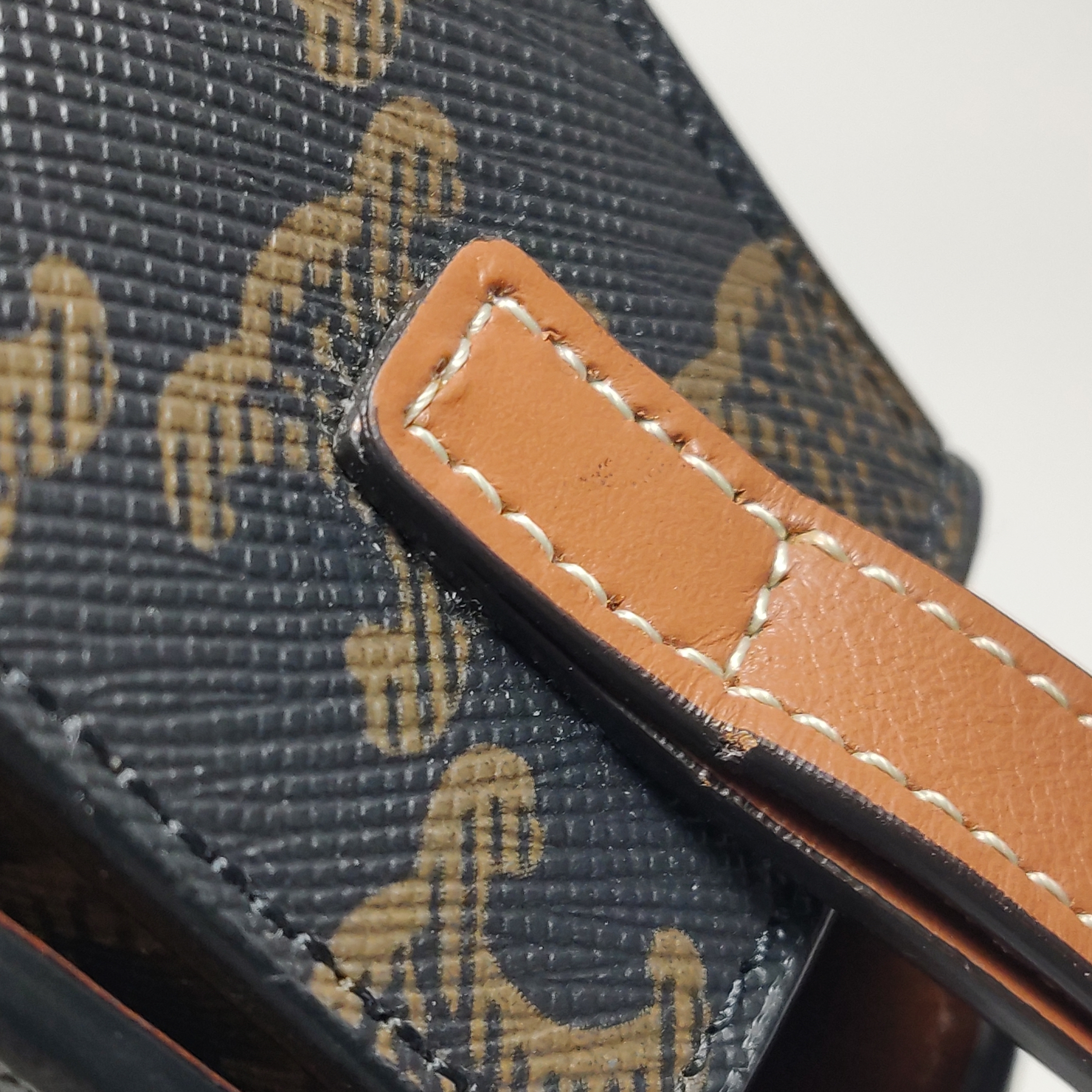 Celine Tabou Clutch with Strap Triomphe Coated Canvas — photo 7 of 15