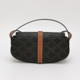 Celine Tabou Clutch with Strap Triomphe Coated Canvas — thumbnail 4