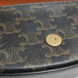 Celine Tabou Clutch with Strap Triomphe Coated Canvas — thumbnail 12
