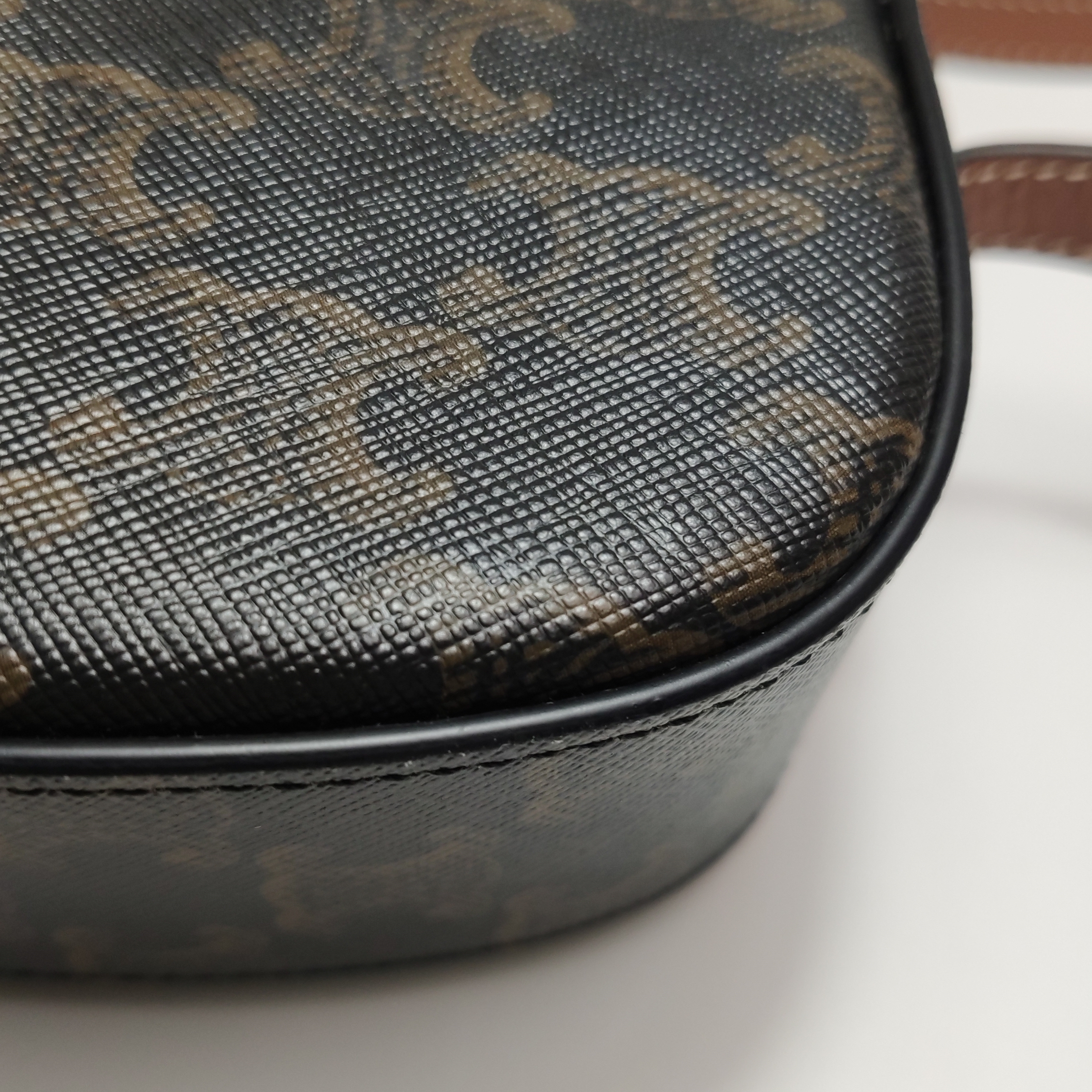 Celine Tabou Clutch with Strap Triomphe Coated Canvas — photo 10 of 14