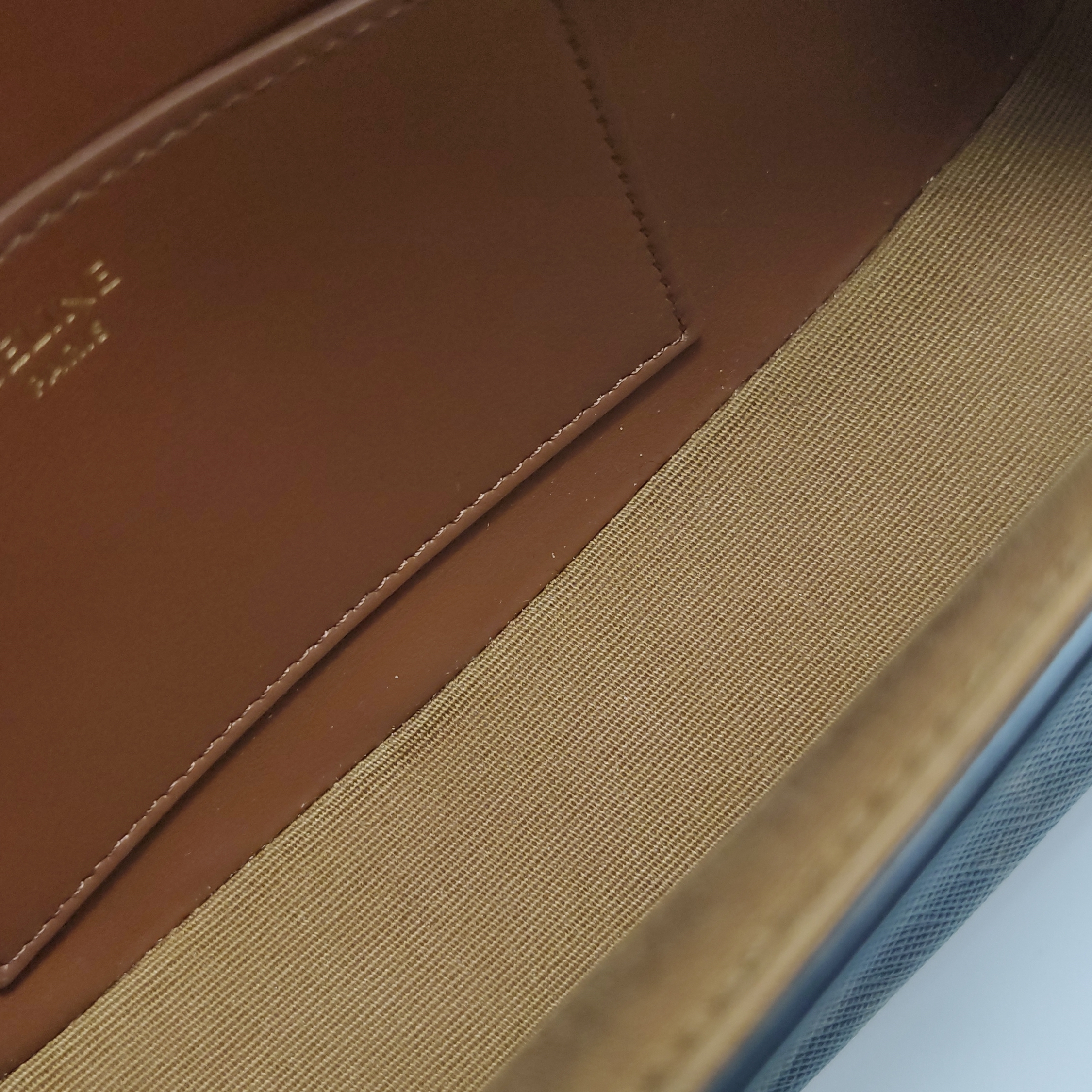 Celine Tabou Clutch with Strap Triomphe Coated Canvas — photo 8 of 12