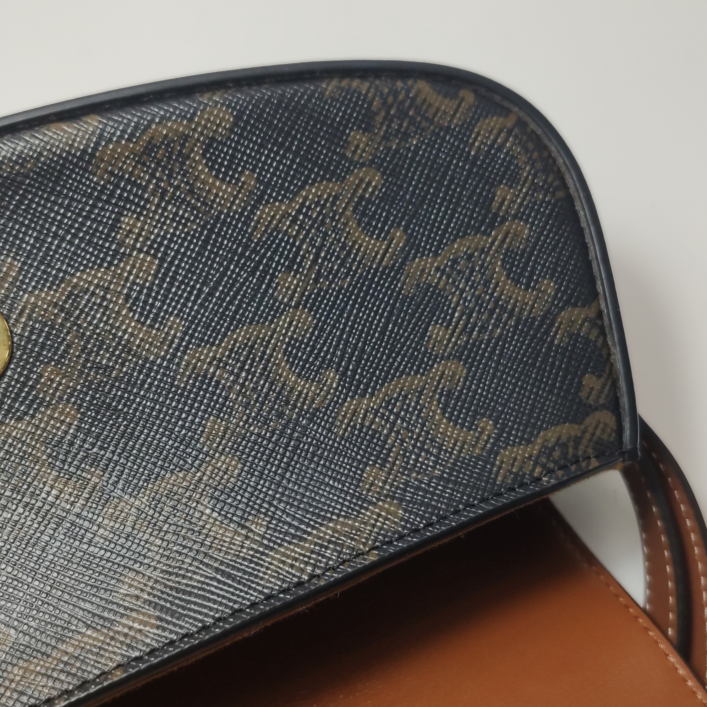 Celine Tabou Clutch with Strap Triomphe Coated Canvas — photo 10 of 12