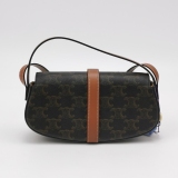 Celine Tabou Clutch with Strap Triomphe Coated Canvas — thumbnail 4
