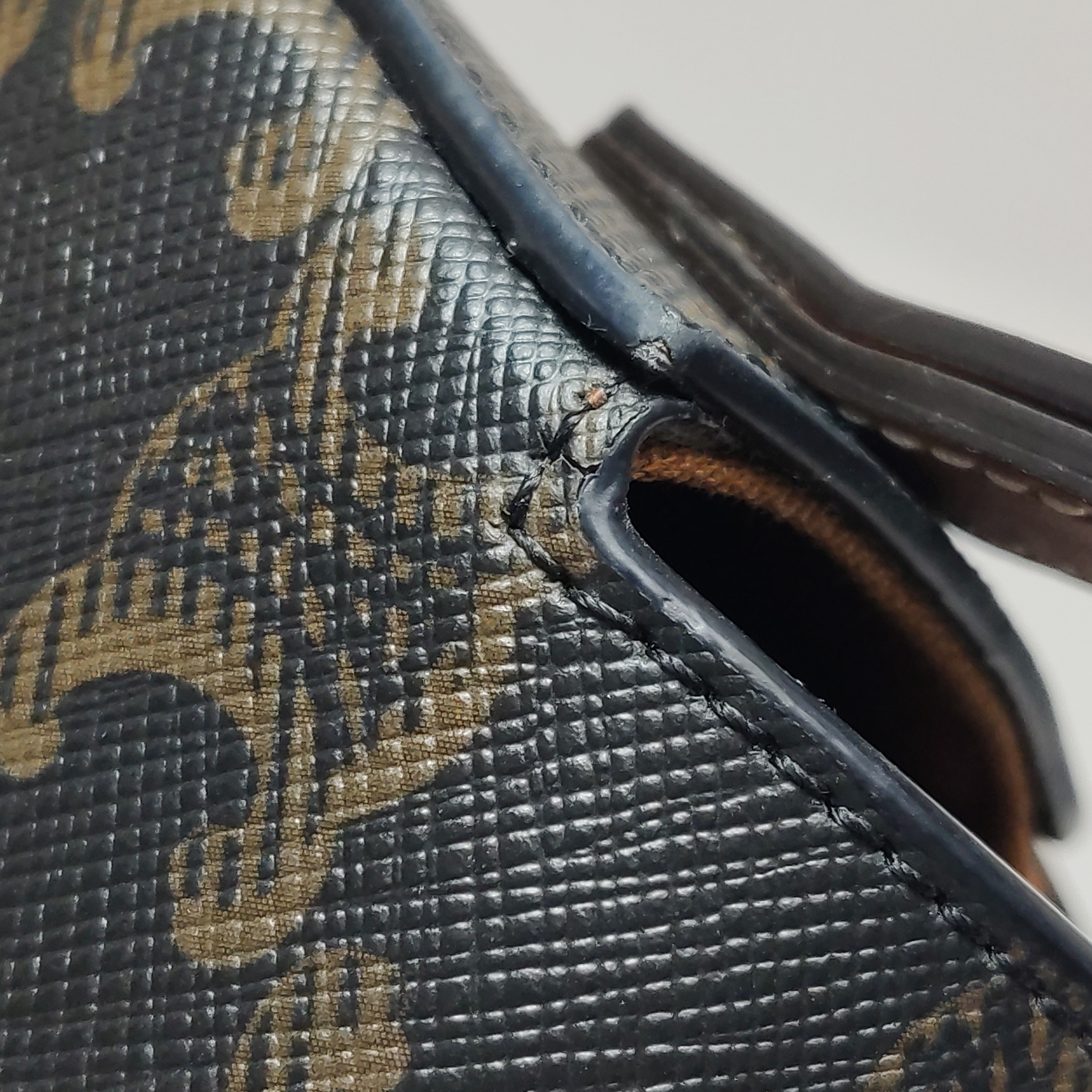 Celine Tabou Clutch with Strap Triomphe Coated Canvas — photo 10 of 11