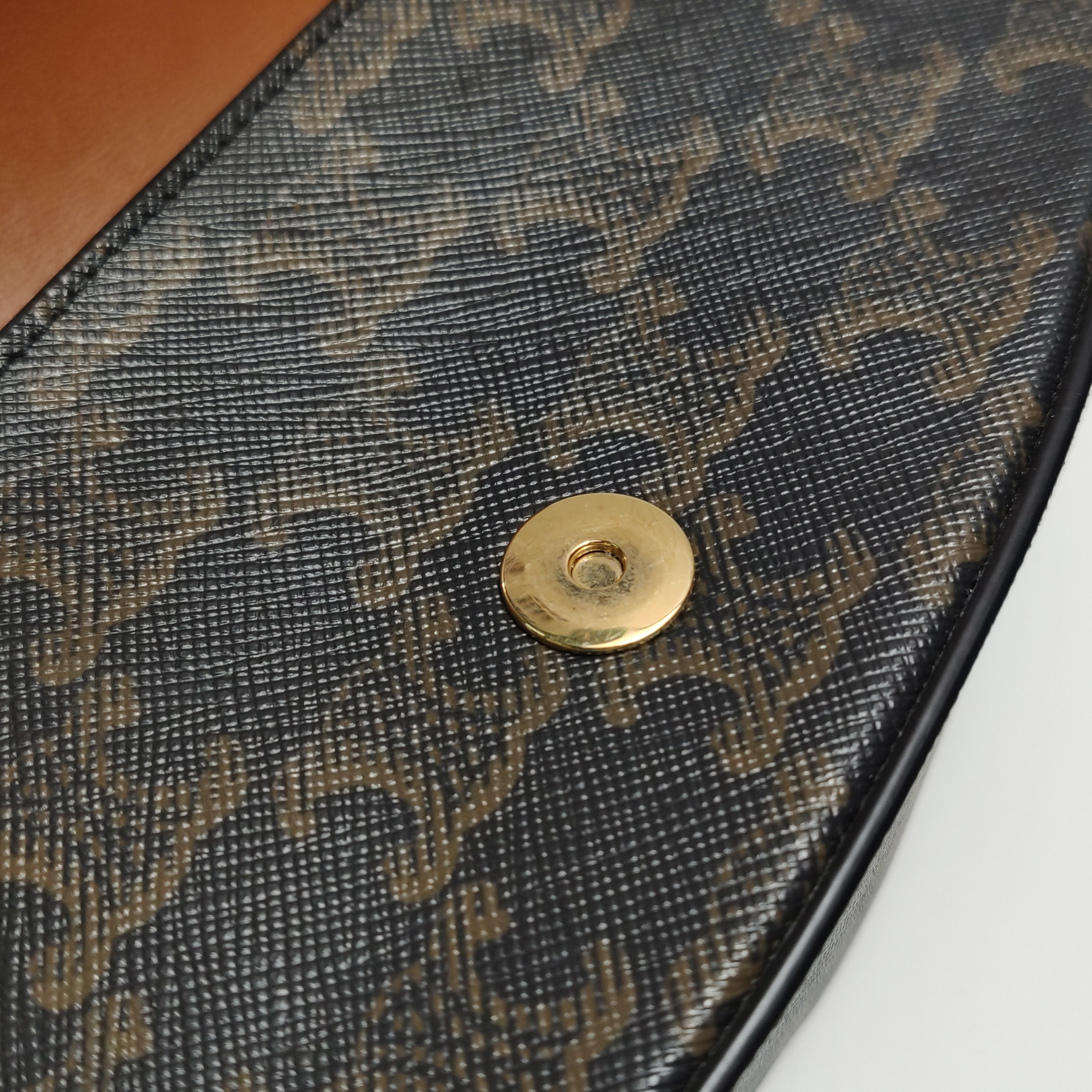 Celine Tabou Clutch with Strap Triomphe Coated Canvas — photo 8 of 15