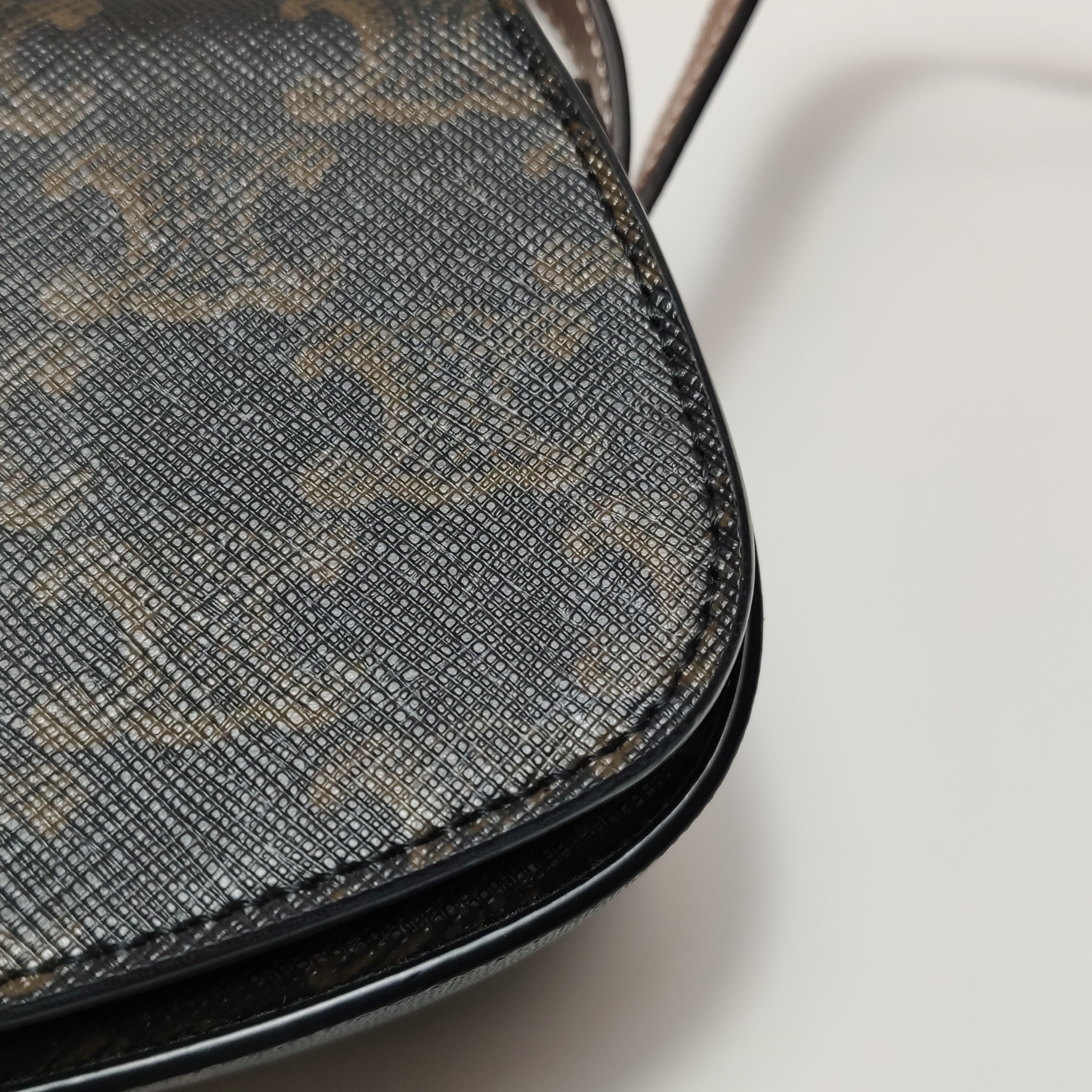 Celine Tabou Clutch with Strap Triomphe Coated Canvas — photo 13 of 15