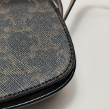 Celine Tabou Clutch with Strap Triomphe Coated Canvas — thumbnail 13