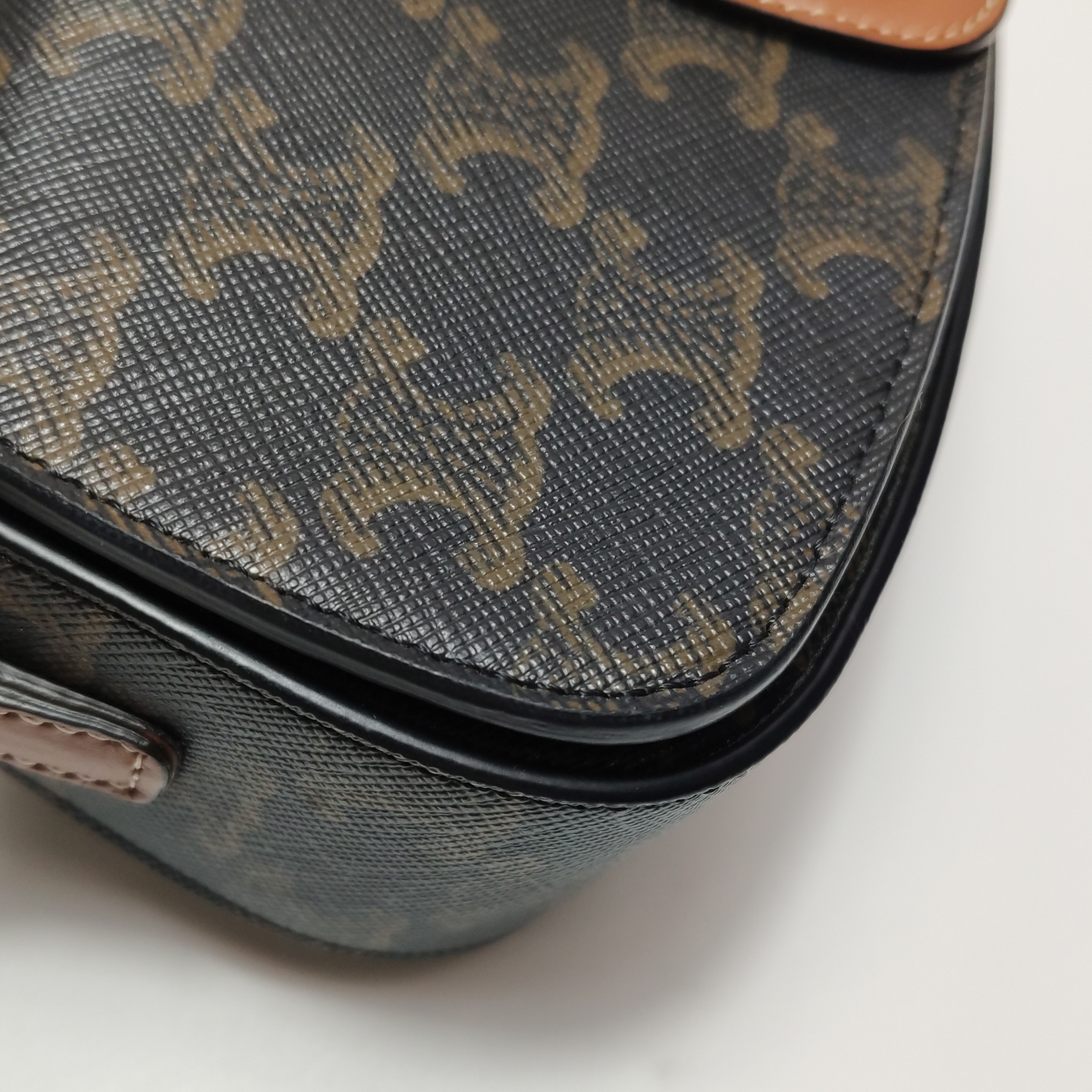 Celine Tabou Clutch with Strap Triomphe Coated Canvas — photo 15 of 15